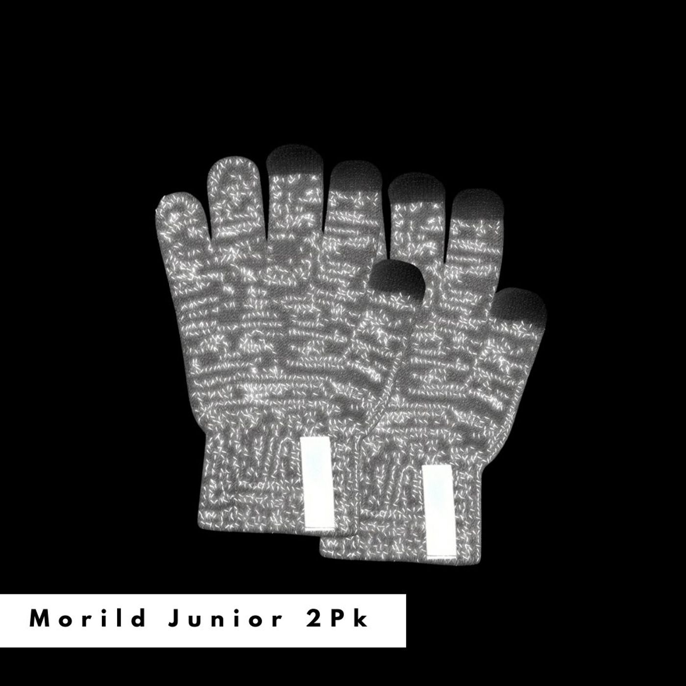 Morild Magic fingervanter Junior 2-pk med refleks, grå