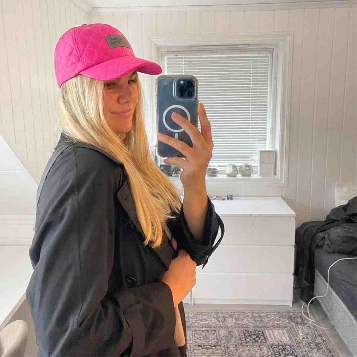 Morild Quilted Caps med refleks, rosa