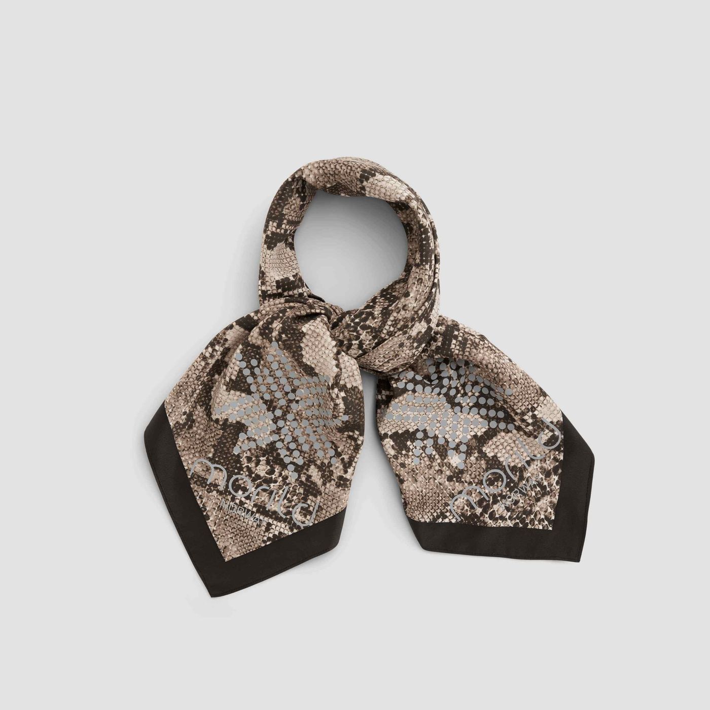 Morild Classic Satin skjerf med refleks, sort/sand