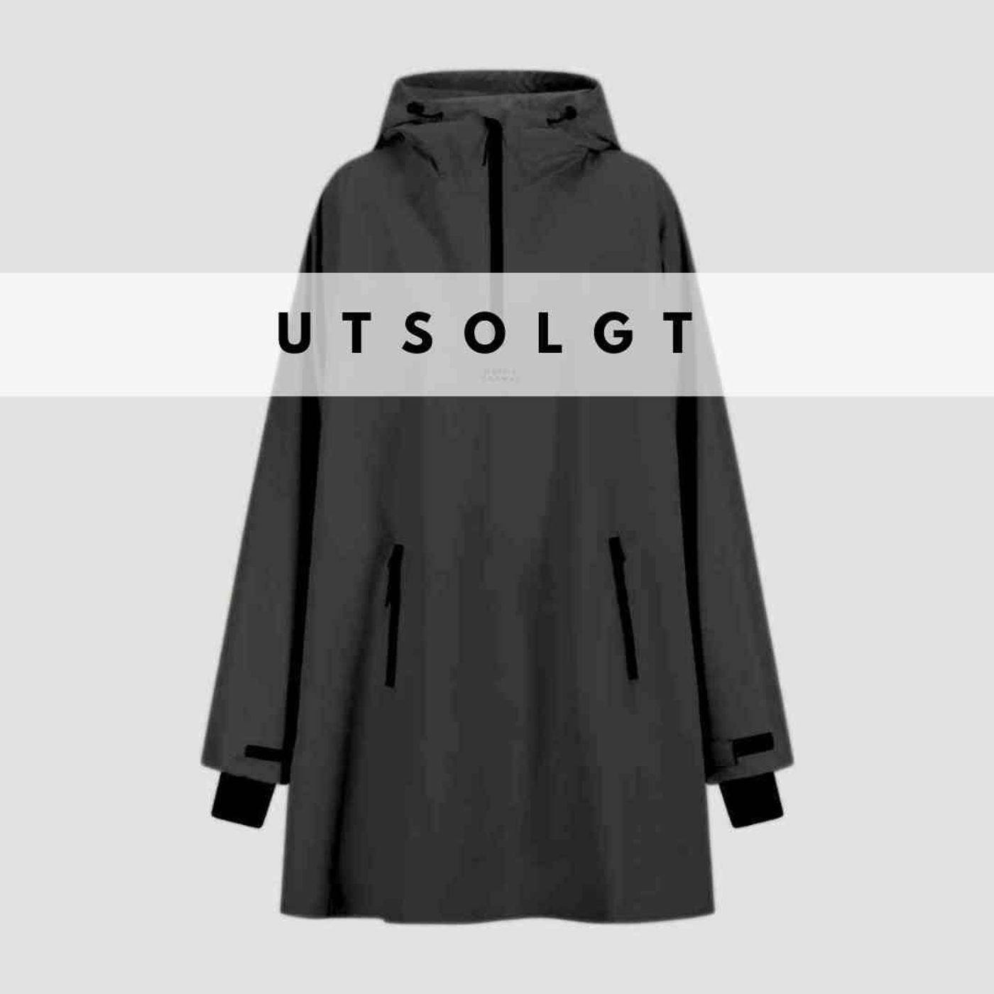 Morild Bli Sett Poncho med regnbuerefleks, black