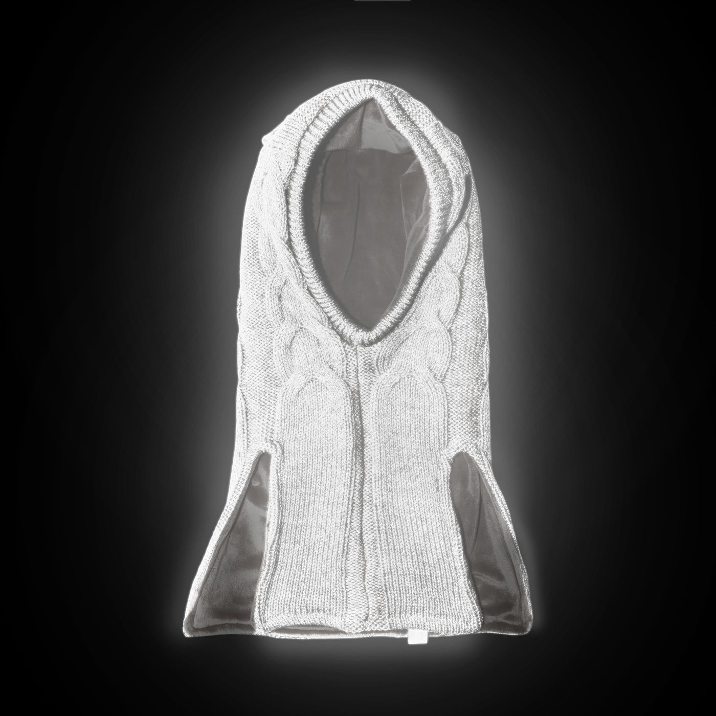 Morild Flette balaklava ull med refleks, sand