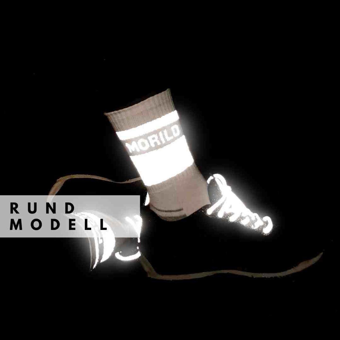 Morild Rund Skolisser 130cm med refleks, sort