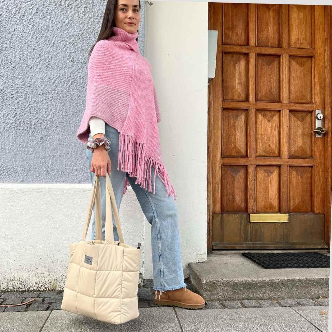 Morild Bli Sett Tote Bag med refleks, sand