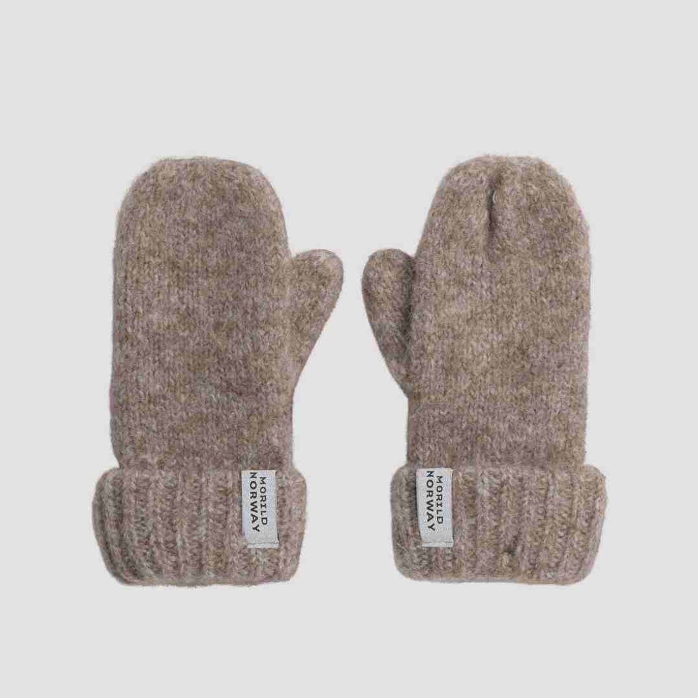 Morild Bibbi Velour Votter med refleks, sand