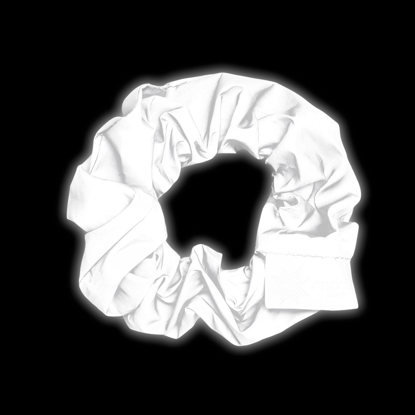 Morild Logo Scrunchie med refleks, sølv