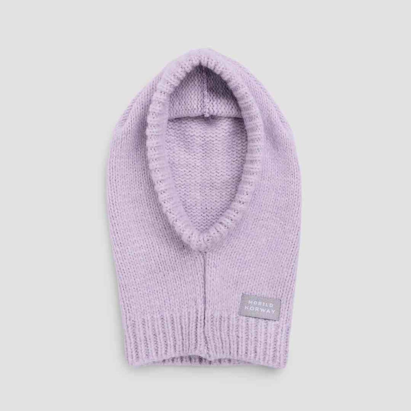 Morild Lun Knit hood med refleks, lys lavendel