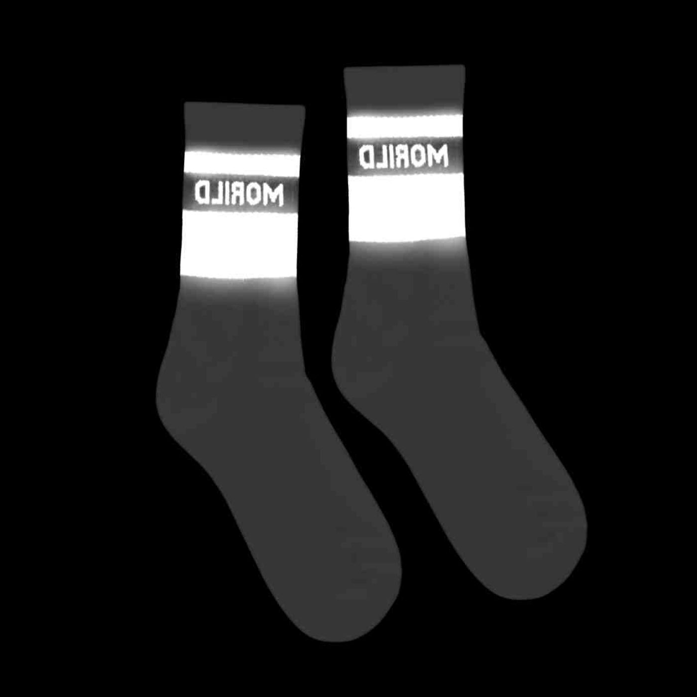 Morild Sokker med refleks, Lys grå