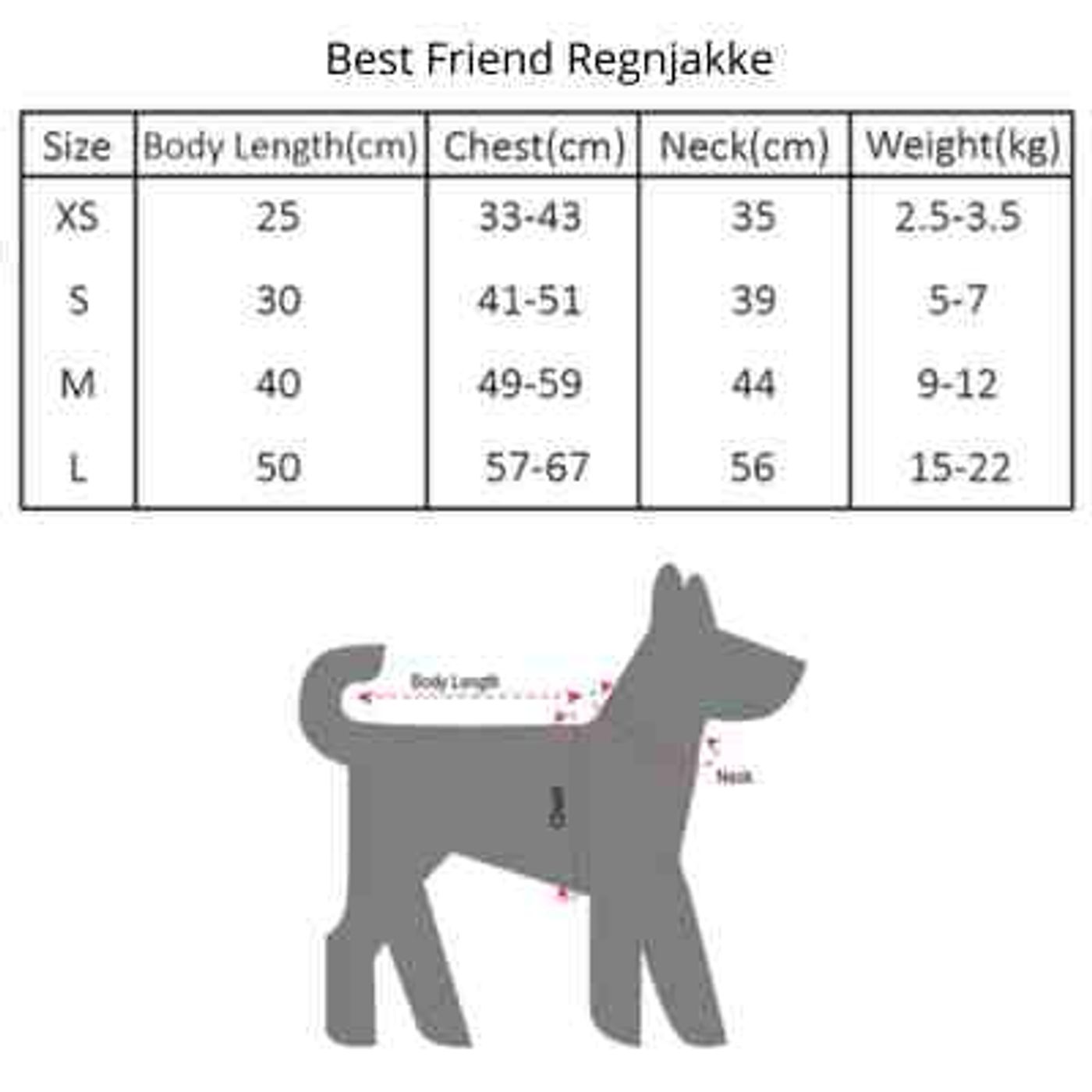 Morild Bestevenn Regndekke  XS/25cm i refleks, sort