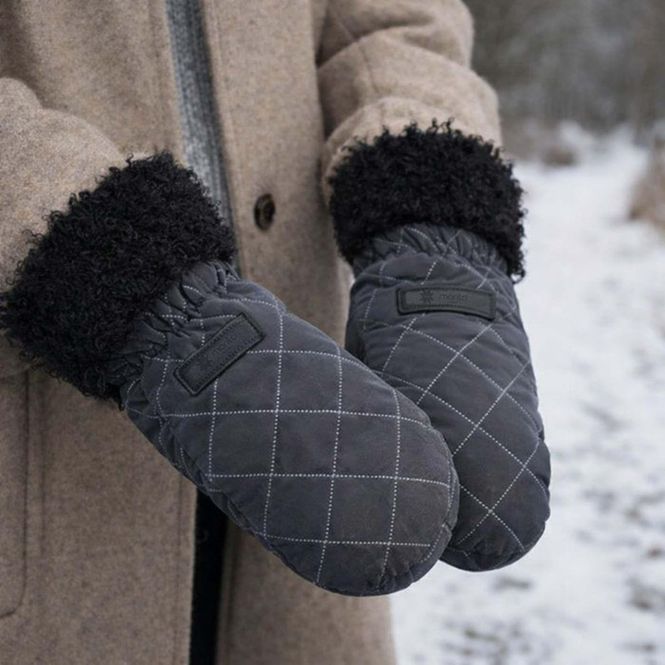 Hovedbilde Morild Furry votter med refleks,  sort/sort