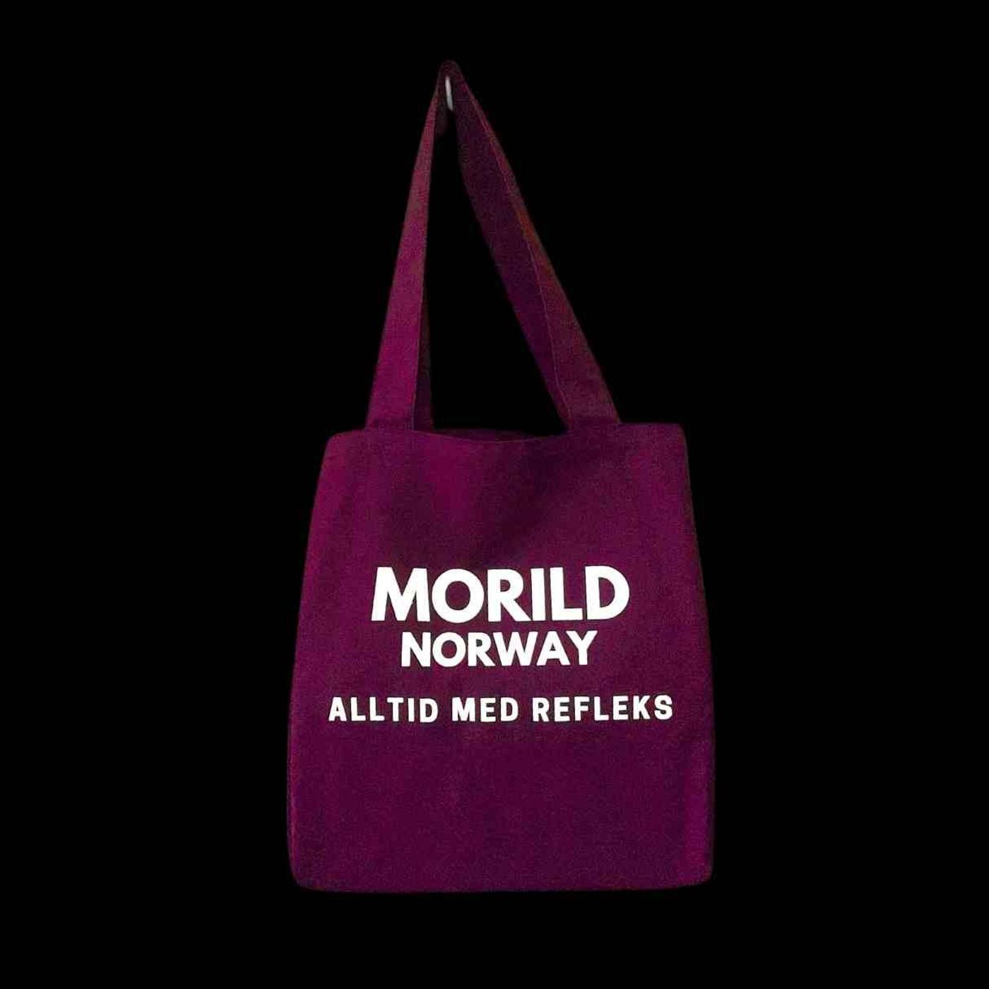 Morild Cotton Shopper med refleks, lilla