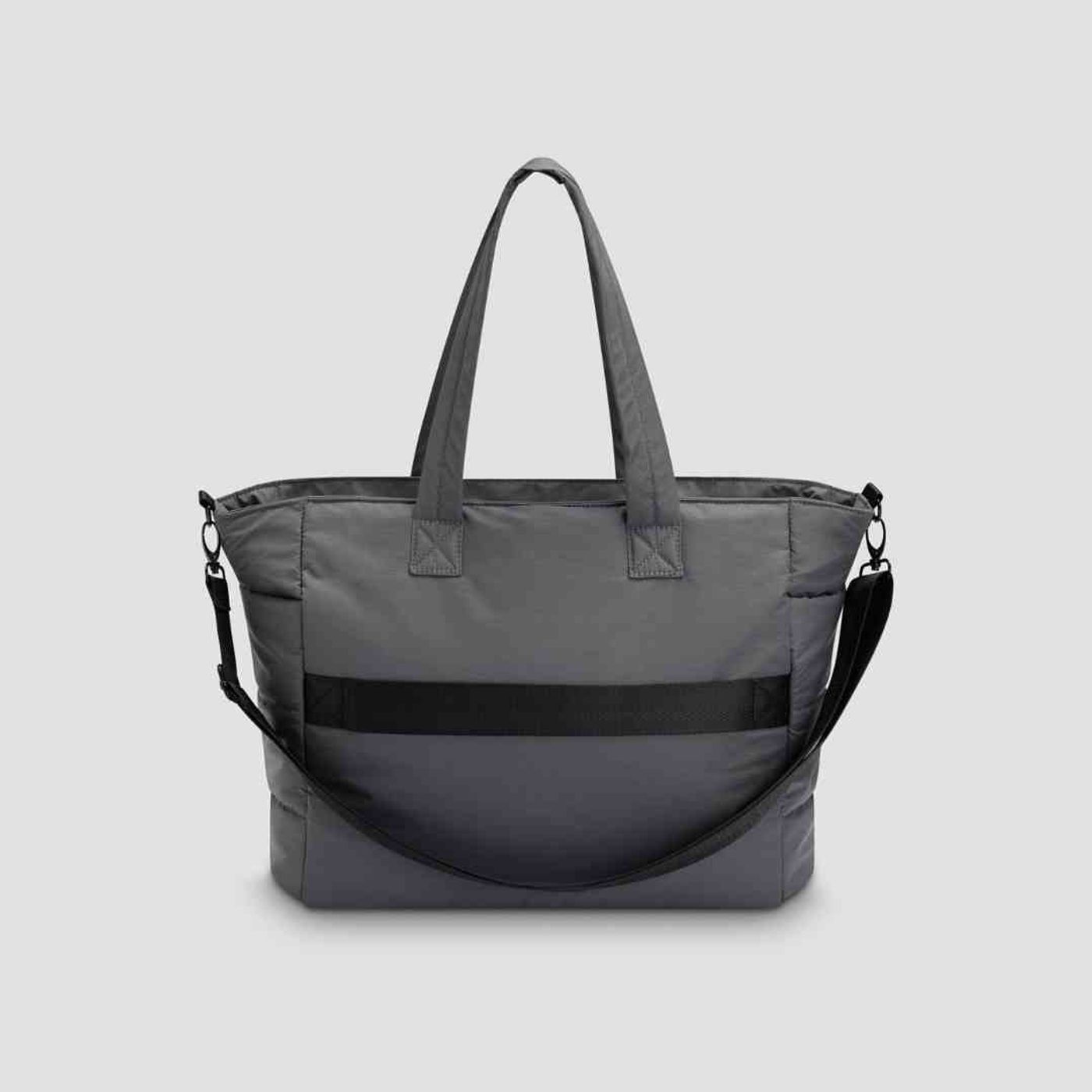 På farten zip veske med refleks, grå