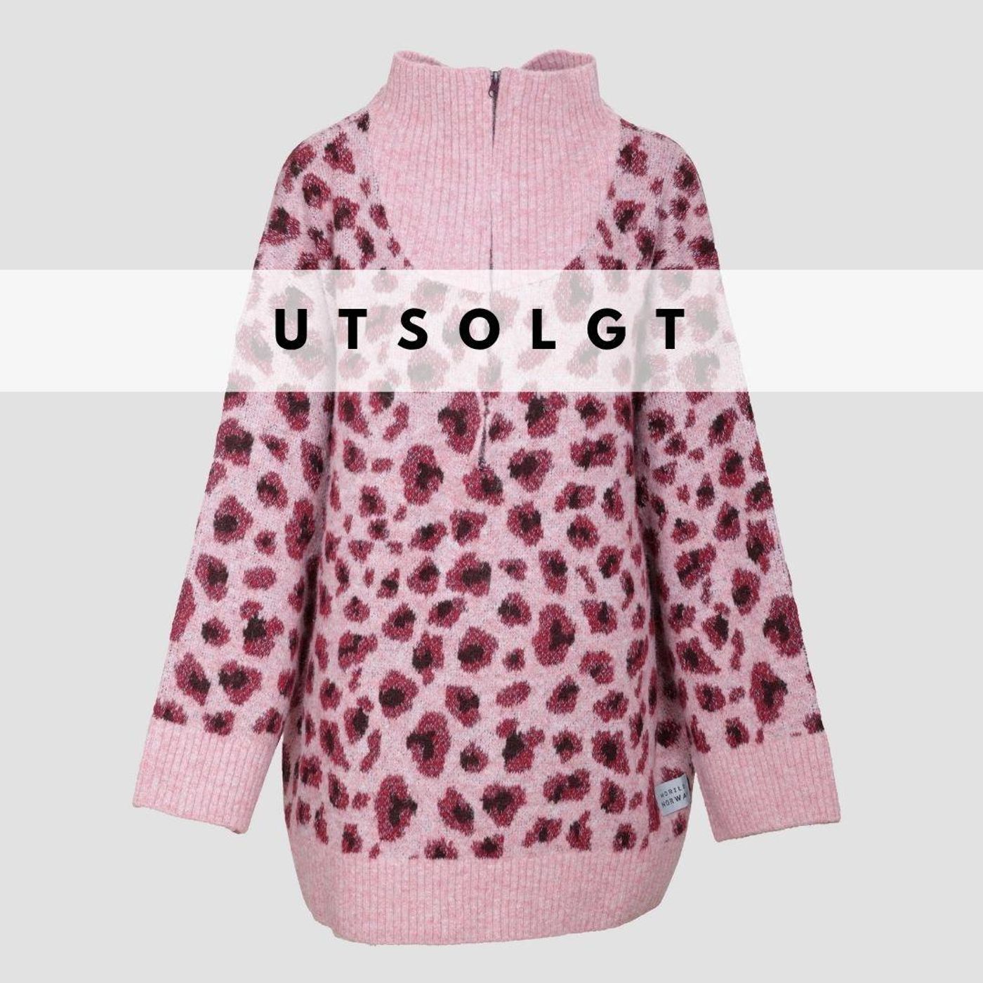 Morild Leo Zip Knit med refleks, rosa