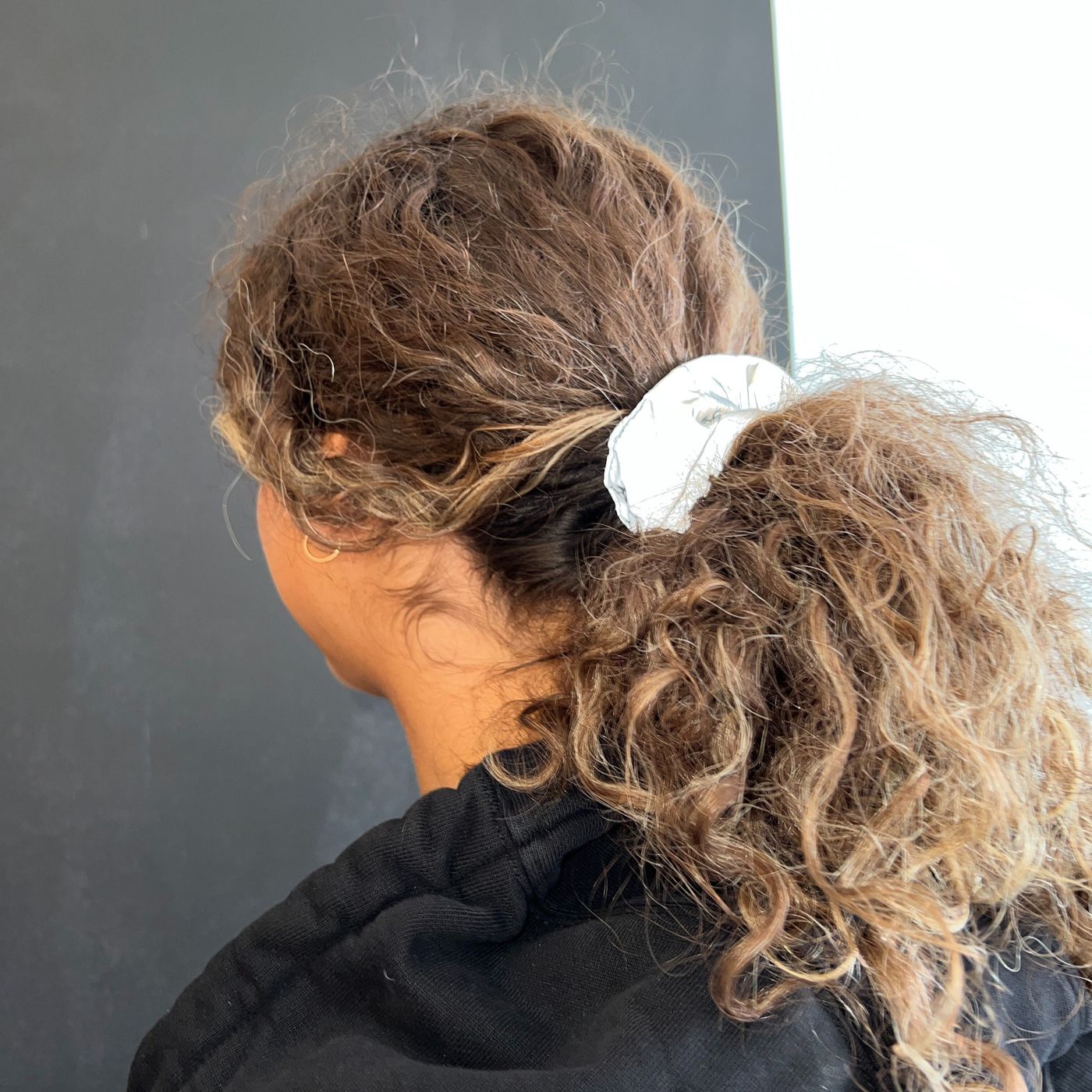 Morild Logo Scrunchie med refleks, sølv