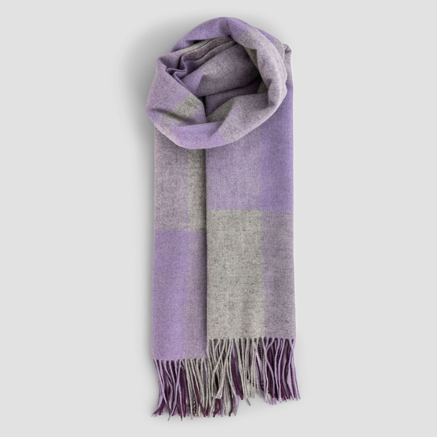 Morild Faun Kajsa ullskjerf med refleks, lilla/grå