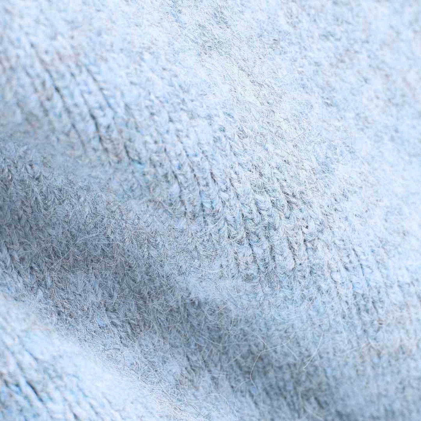 Morild Mica Zip Knit med refleks, himmelblå