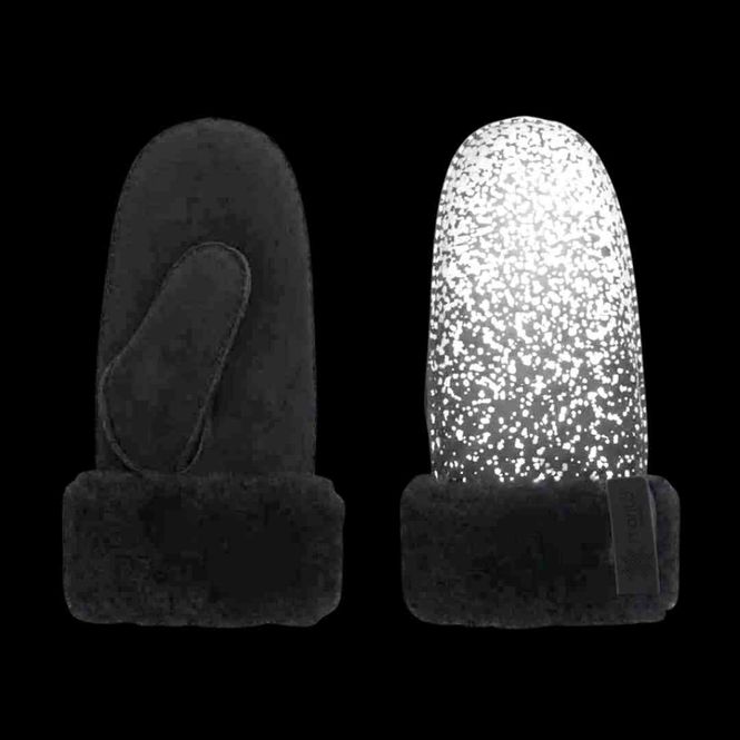 Hovedbilde Morild Edel Skinnvotter med refleks, sort