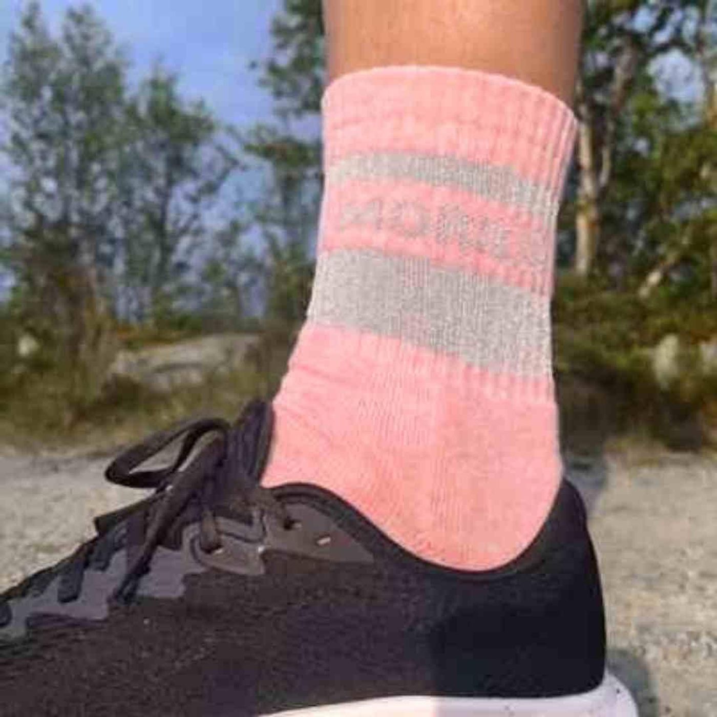 Morild Sokker med refleks, rosa