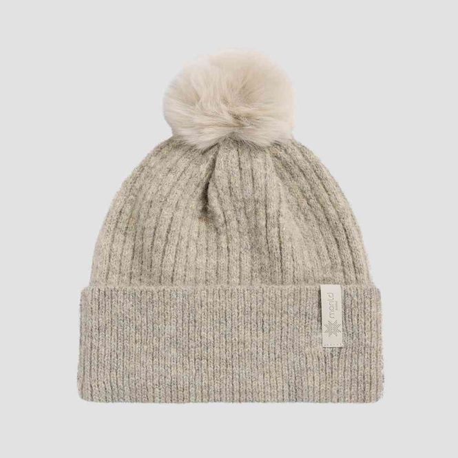 Hovedbilde Morild Eirin Pom Pom Lue med refleks, lun sand