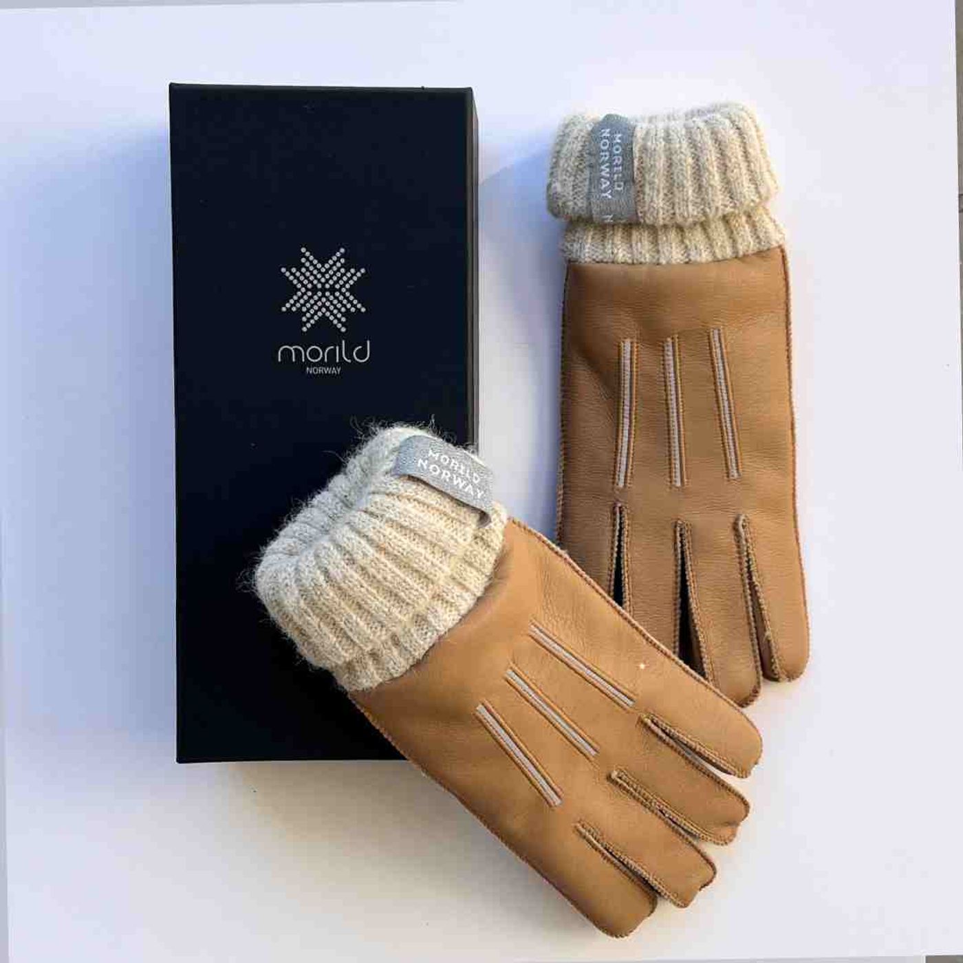 Morild Lux Skinnhansker L/XL med refleks, sand