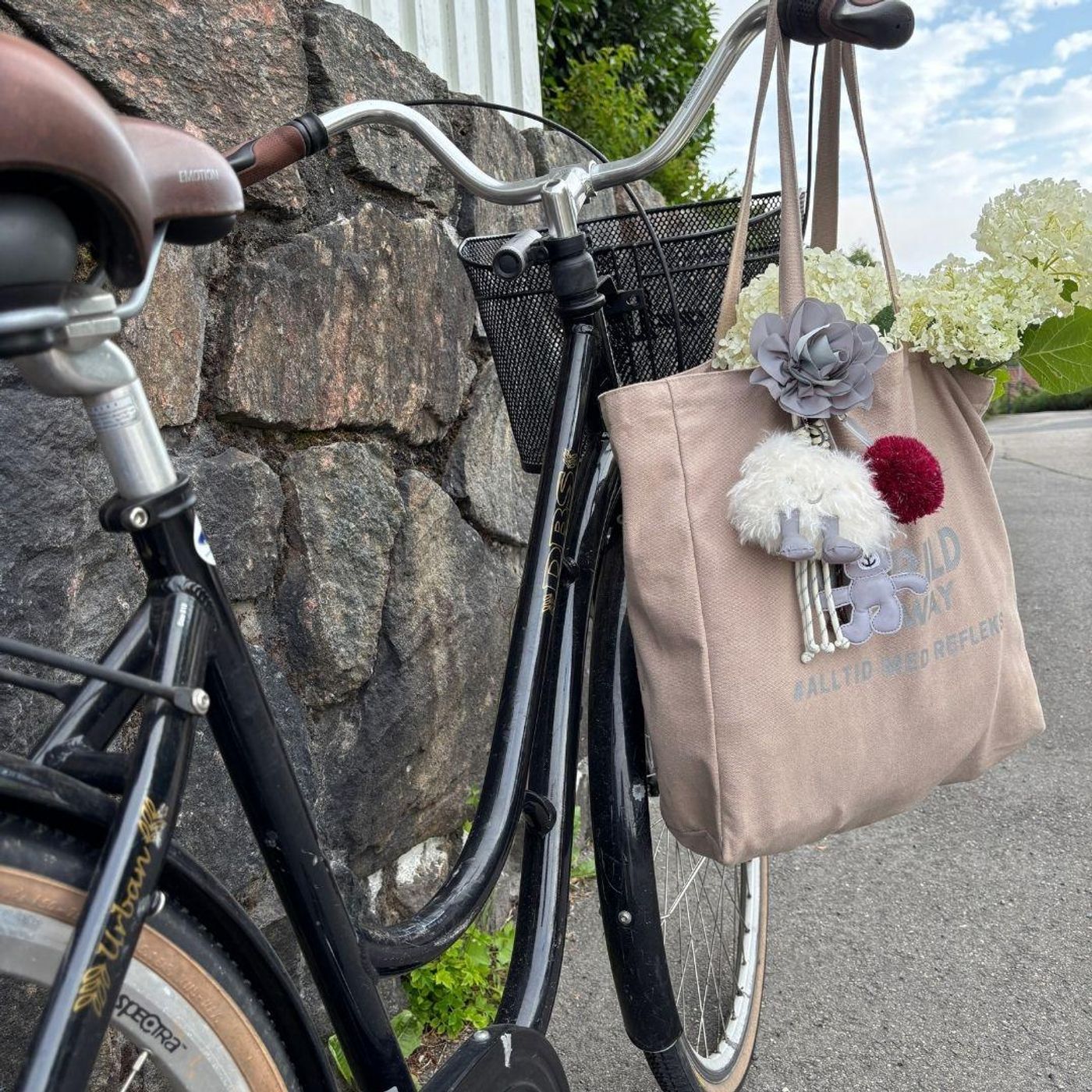 Morild Cotton Shopper med refleks, sand