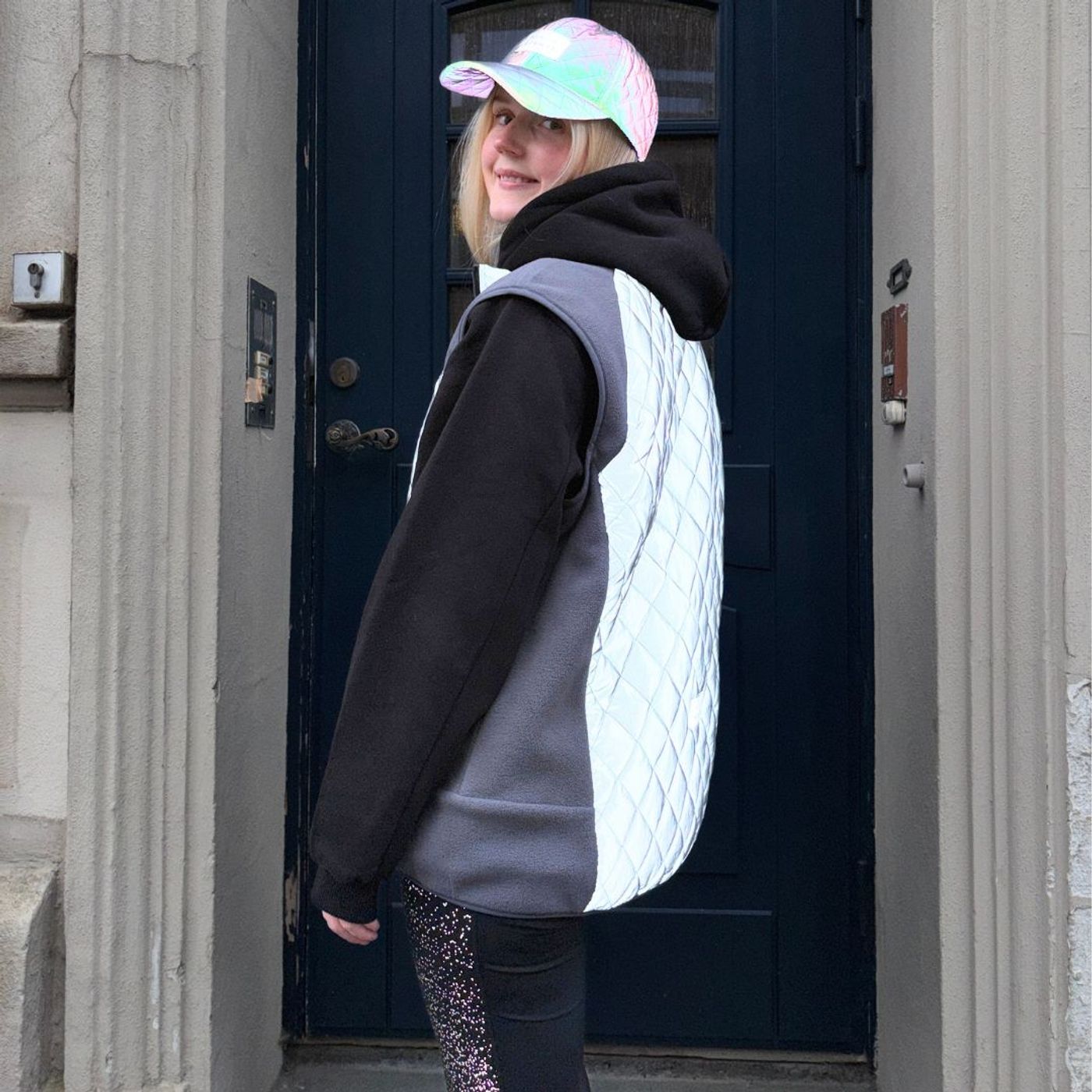 Morild Ut å gå Fleece Vest med refleks, grå