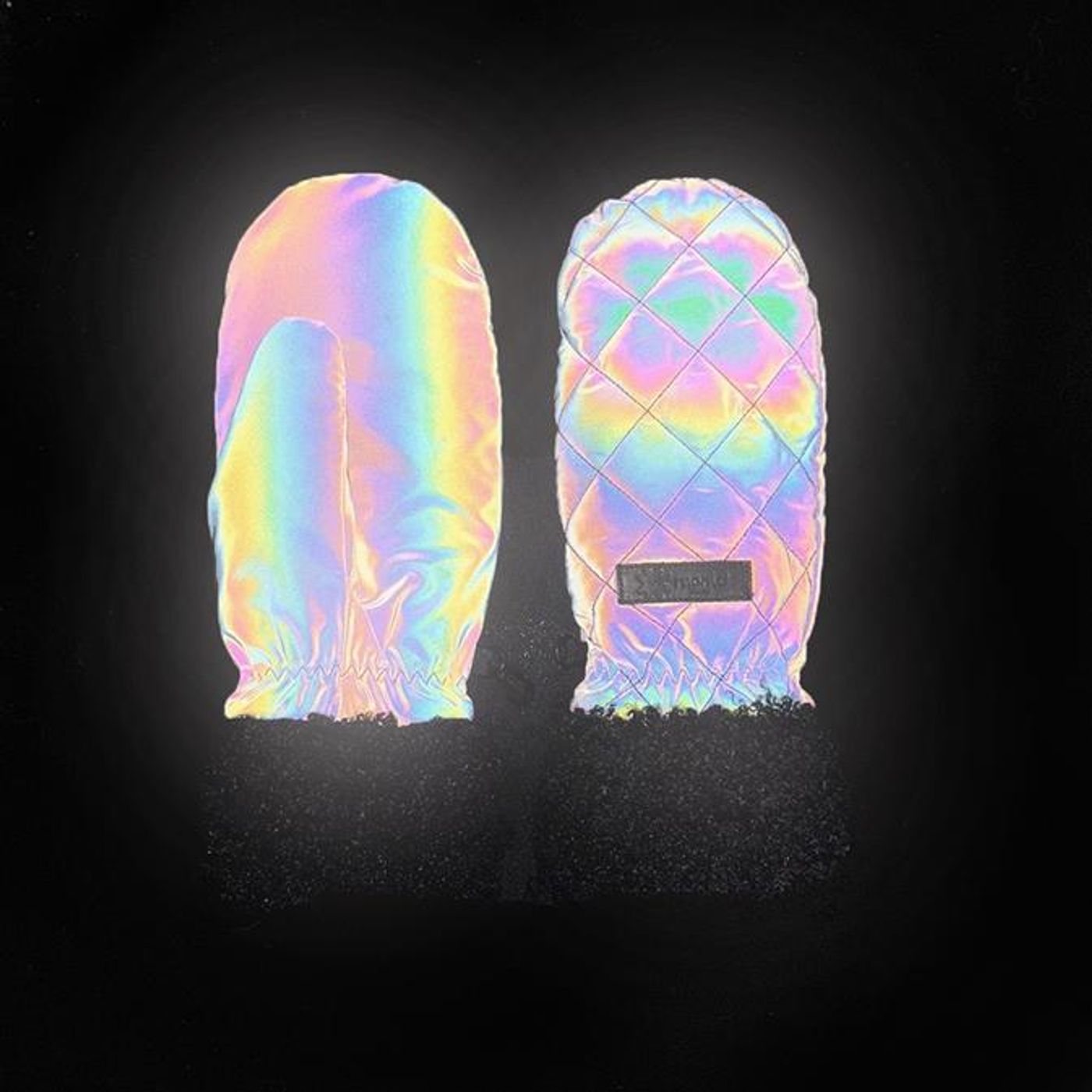 Morild Furry votter med refleks,  sort/sort